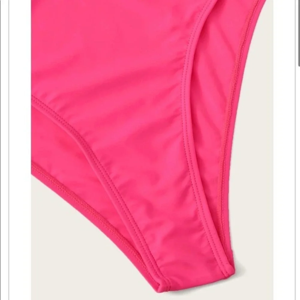 Hot Pink One Piece Bathing Suit